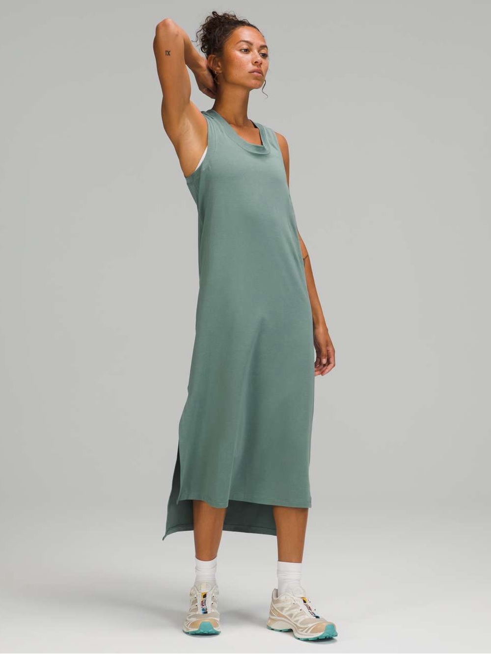 Lululemon All Yours Tank Maxi Dress in Tidewater Teal